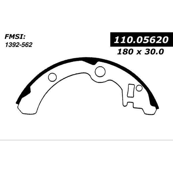 Centric Parts Centric Brake Shoes, 111.05620 111.05620